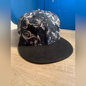 Greyscale Rose Hat